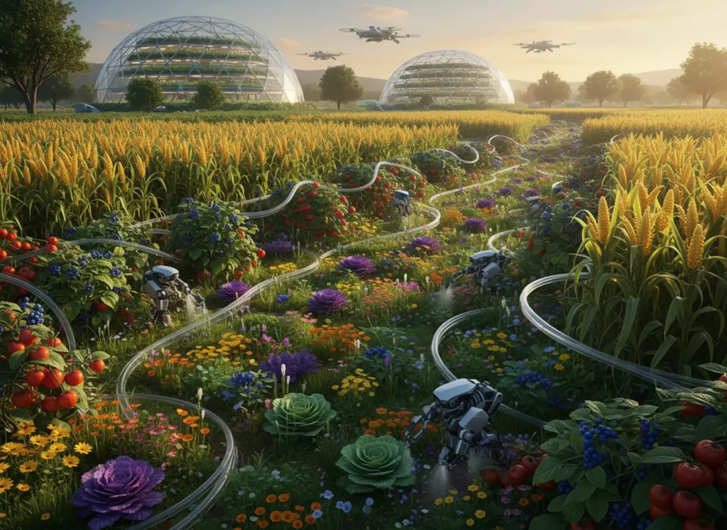 Robot farming, more growing less automation