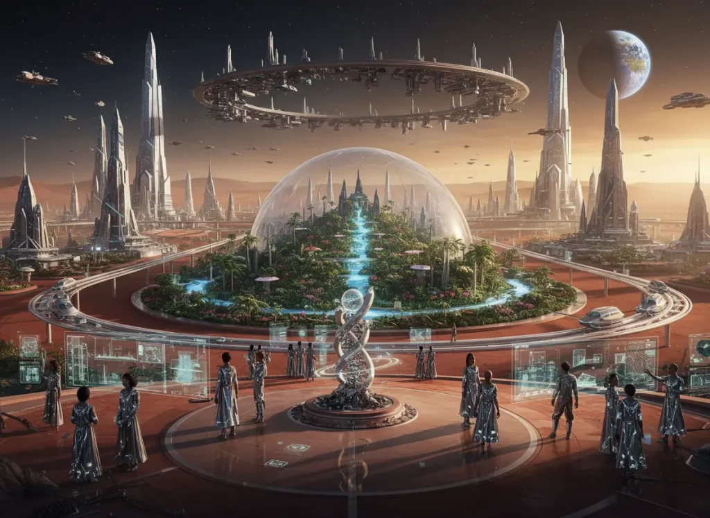 Change in human history futuristic