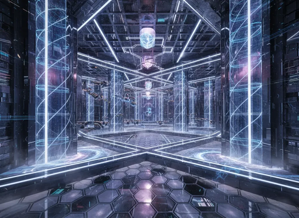 Trying to see maze from the inside the maze