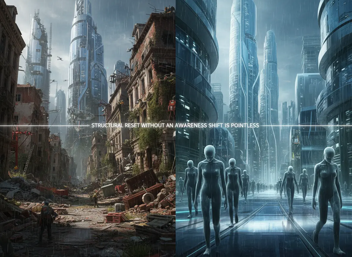 structural reset without an awareness shift is pointless